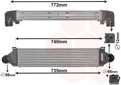 Vahejahuti VAN WEZEL 18004481 VAN WEZEL *** IR PLUS *** 18004481: Intercooler Land Rover RANGE ROVER EVOQUE 2019