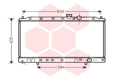 Kühler, Motorkühlung VAN WEZEL 32002237 VAN WEZEL 32002237: Wasserkühler Mitsubishi LANCER 2000