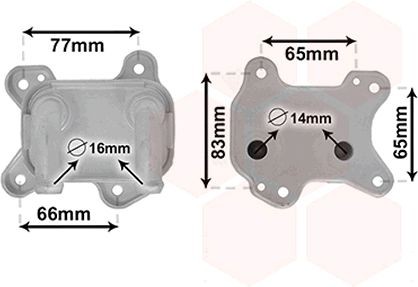 VAN WEZEL Radiador de óleo, óleo do motor 37003581 37003581 Radiador de óleo VAN WEZEL PORSCHE 928