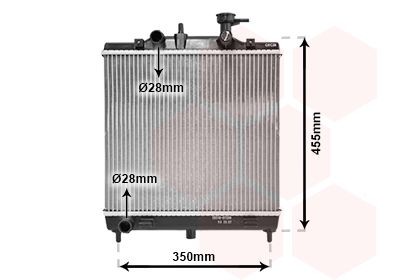 VAN WEZEL Engine radiator 83002182 KIA SOUL VAN WEZEL radiator 83002182
