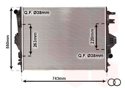 VAN WEZEL Radiator, motorkjøling 58002316 Radiator VAN WEZEL Porsche 718 58002316