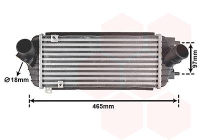 VAN WEZEL Intercooler 82004293 82004293 Intercooler VAN WEZEL HYUNDAI i40