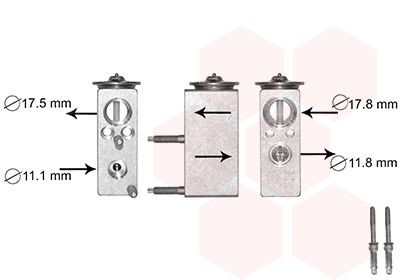 VAN WEZEL Expanzný ventil klimatizácie 09001276 VAN WEZEL *** IR PLUS *** 09001276 Expanzný ventil klimatizácie