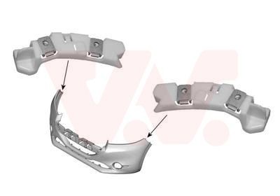 VAN WEZEL Bumper bracket 4034569 VAN WEZEL 4034569 MAZDA CX-7 mounting bracket bumper replacement