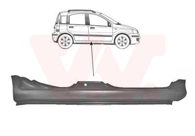 Sottoporta VAN WEZEL 1709104 VAN WEZEL 1709104 Lamiera ingresso abitacolo FIAT IDEA 2019
