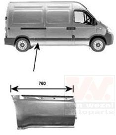 VAN WEZEL Painel lateral 4387144 VAN WEZEL 4387144 Painel lateral Renault Sandero Stepway 2 preço