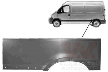 VAN WEZEL Bagskærm / Karrosseriside 4387147 pris Hjulkasse Nissan N13 4387147 VAN WEZEL