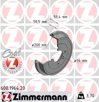 ZIMMERMANN Remtrommel 600.1964.20 Remtrommels ZIMMERMANN 370 Z 600.1964.20 goedkoop