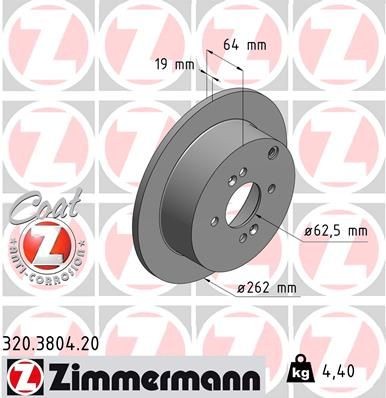ZIMMERMANN Remschijf 320.3804.20 ZIMMERMANN 320.3804.20 Remschijf set Kia Rio 2 goedkoop