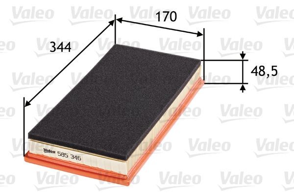 VALEO Filtro de ar 585346 Filtro de ar VALEO COMMANDER 585346 baratos