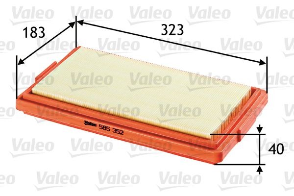 VALEO Õhufilter 585352 VALEO 585352 Õhufilter BMW E3 hind