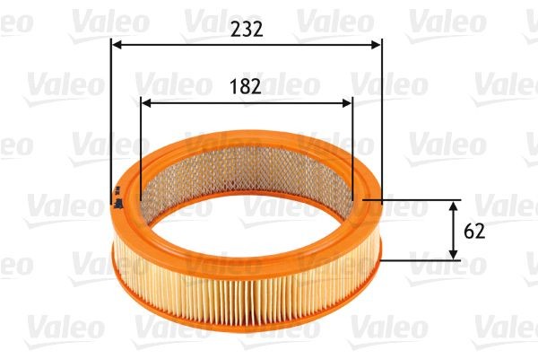 VALEO Luchtfilter 585696 VALEO 585696 Filters Lancia 137 AS Beta Montecarlo 1981