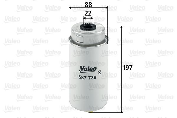 VALEO Brandstoffilter 587739 587739 Brandstoffilter VALEO FORD TRANSIT CONNECT