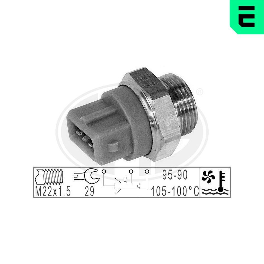 ERA Termokontakt, kylarfläkt 330781 330781 ERA termokontakt kylfläkt Opel COMBO