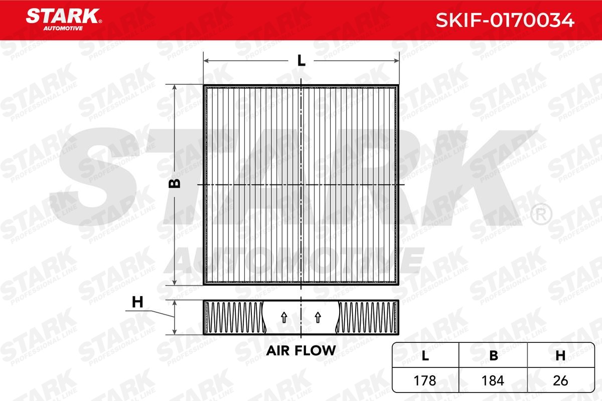 STARK Pollen filter SKIF-0170034 MERCEDES-BENZ GLC STARK pollen filter SKIF0170034