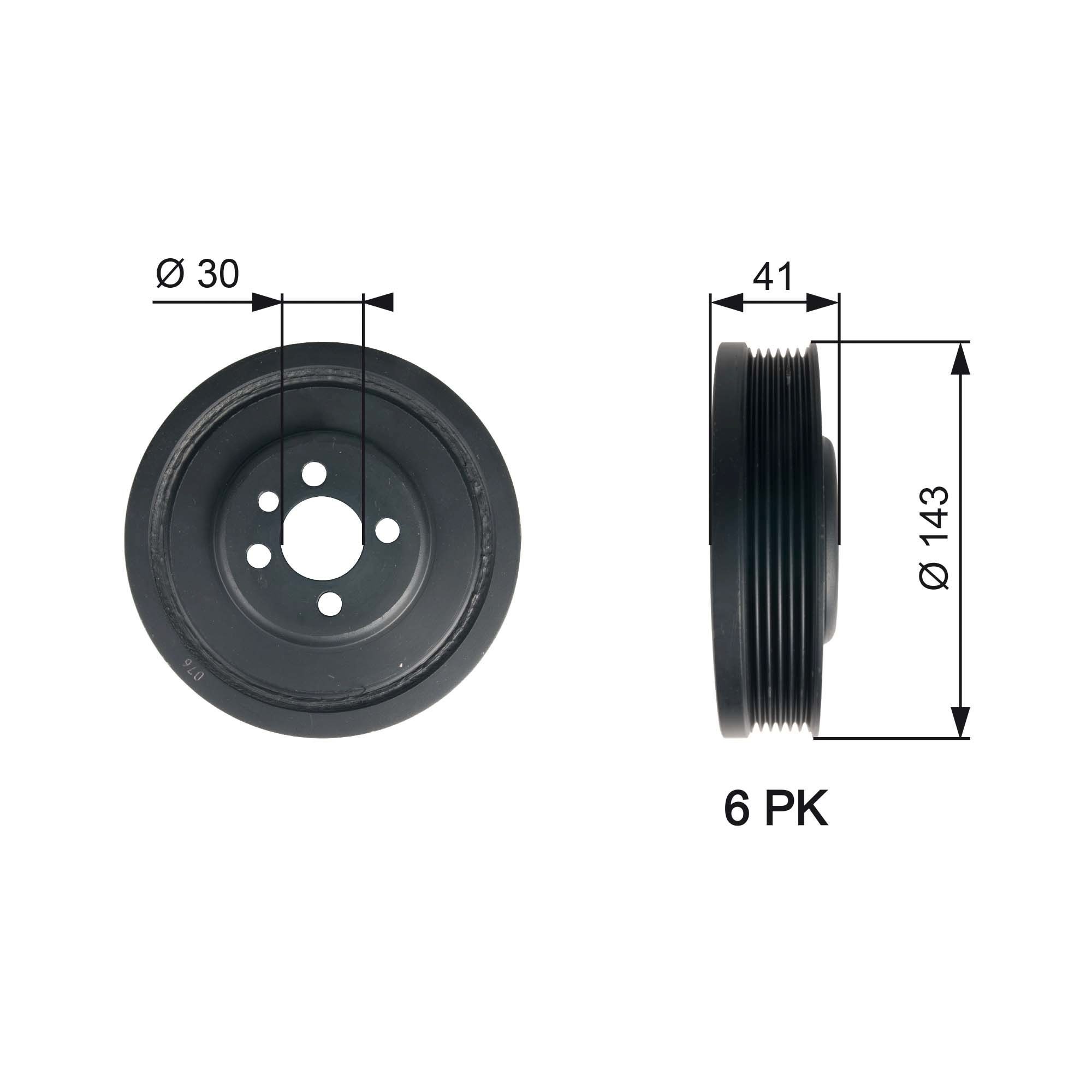 GATES Polia, cambota TVD1001 GATES TVD1001 originais Polia da cambota Passat 3g5 custo