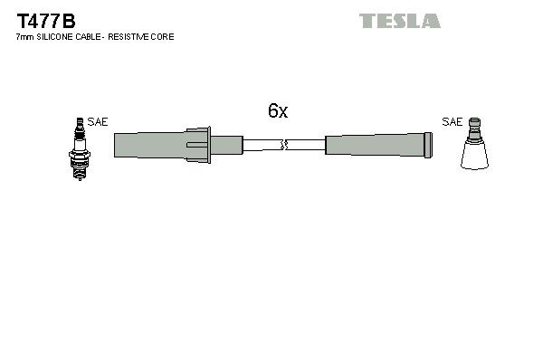 TESLA Zündleitungssatz T477B Zündleitungssatz TESLA T477B Dodge Caravan RG Zündung Preis