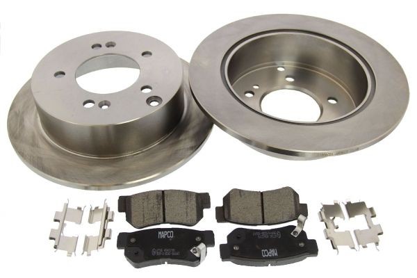 MAPCO Brake discs and pads set 47552 MAPCO 47552 SsangYoung KYRON brake discs and pads rear and front price
