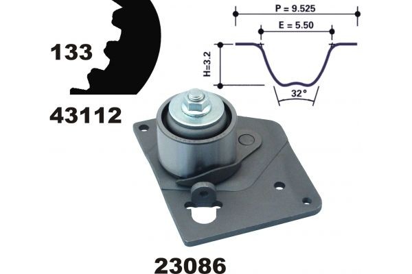 MAPCO Hammashihnasarja 23103 23103 MAPCO Jakohihna Renault SCÉNIC hinta