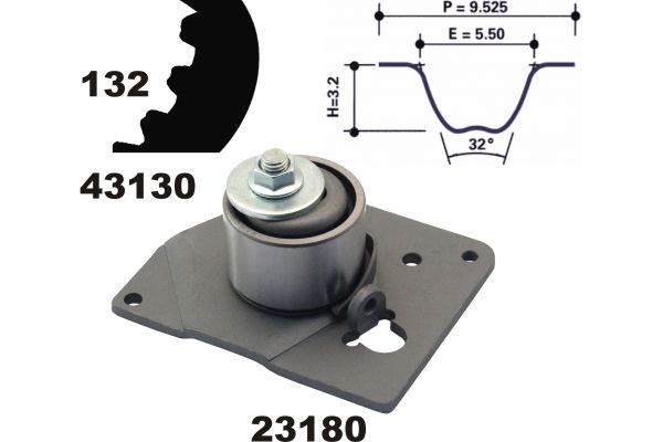 MAPCO Distributieriem set 23130 23130 Distributieset MITSUBISHI L300 / DELICA MAPCO