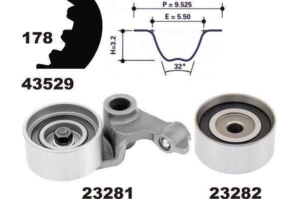 MAPCO Kamremssats 23529 23529 MAPCO kamrem TOYOTA LAND CRUISER