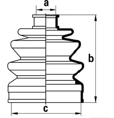 NIPPARTS Putekļusargu komplekts, Piedziņas vārpsta J2883004 NIPPARTS Pusass putekļu gumijas SUZUKI J2883004