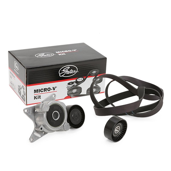 GATES Drivremssats K017PK2000 Toyota Avensis Liftback Flerspårsremssats GATES K017PK2000