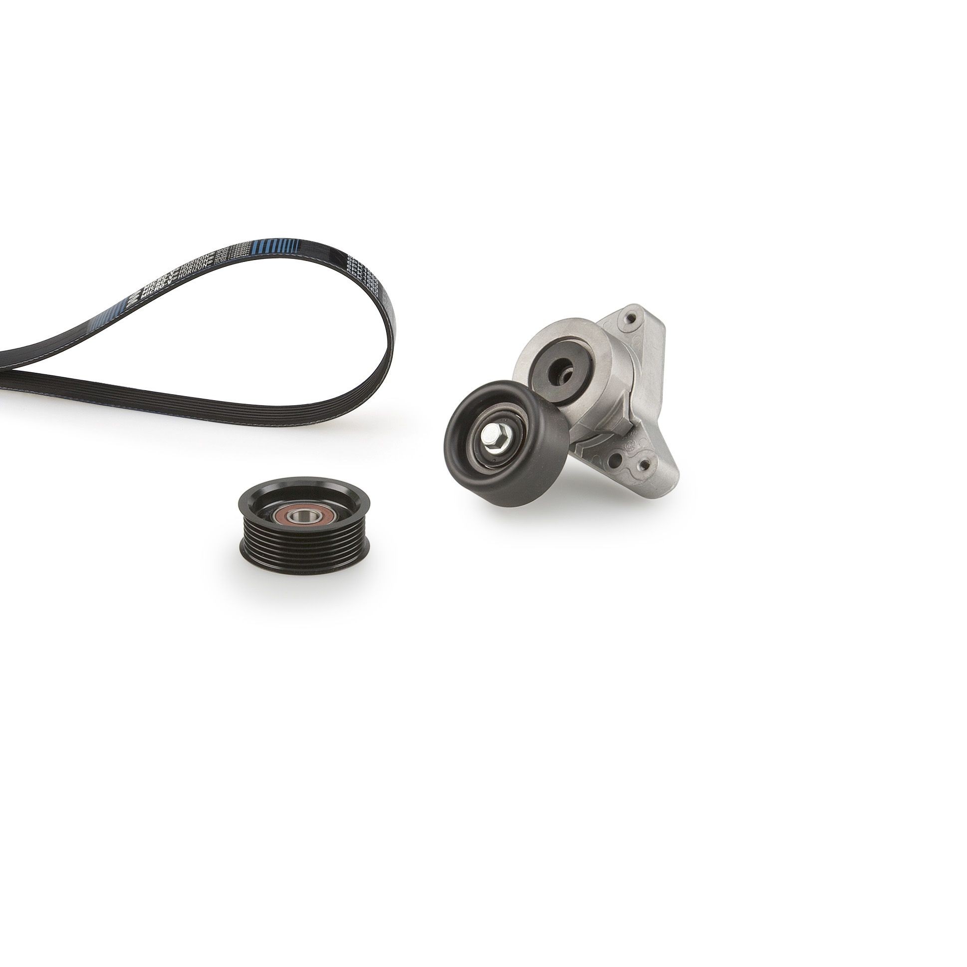 Ozubený klinový remeň - Sada GATES K027PK1640 GATES Micro-V Kit K027PK1640 Sada klinového rebrovaného remena Honda CR-V 2004
