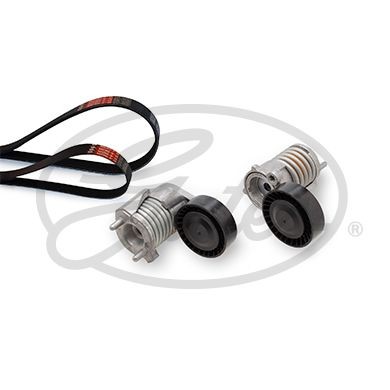 Jeu de courroies trapézoïdales à nervures GATES K035PK890 GATES Micro-V Kit K035PK890: Kit complet de courroies d'accessoire Ford KUGA 2010