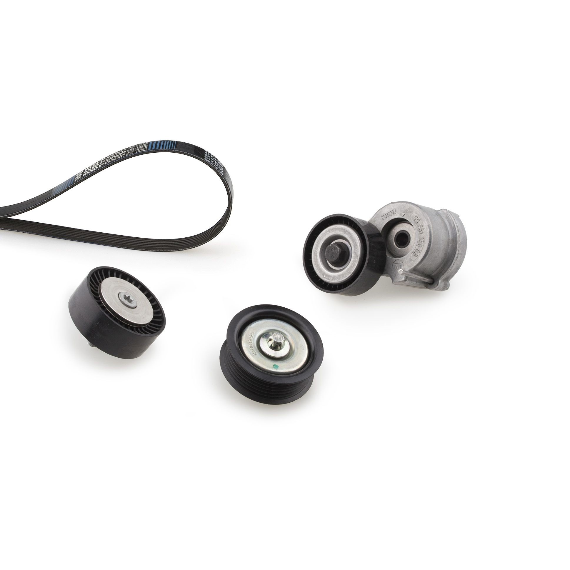 GATES Jogo de correias trapezoidais estriadas K046PK1395 Kit de correias trapezoidais estriadas SAAB GATES Micro-V Kit K046PK1395