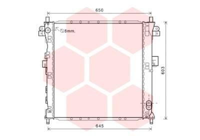 VAN WEZEL Radiateur du moteur 81002123 VAN WEZEL 81002123 Radiateur d'eau SsangYoung KORANDO pas cher