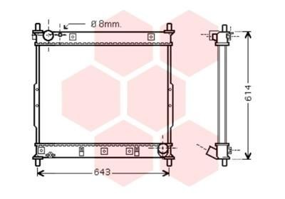 Kühler, Motorkühlung VAN WEZEL 81002130 VAN WEZEL 81002130: Kühler SsangYoung REXTON 2003