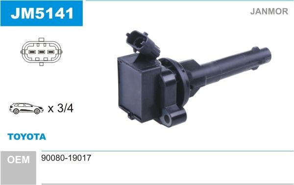 JANMOR Πολλαπλασιαστής JM5141 Πηνίο ανάφλεξης JANMOR URBAN CRUISER JM5141 φθηνά
