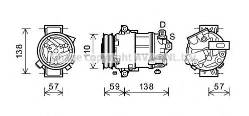PRASCO Compressore aria condizionata ALK133 ALK133 Compressore aria condizionata ALFA ROMEO BRERA PRASCO costo