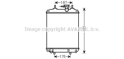 Radiateur du moteur PRASCO DUA2066 PRASCO DUA2066 Radiateur de refroidissement moteur DAIHATSU SIRION 2001