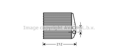 PRASCO Siltummainis, Salona apsilde OLA6354 PRASCO OLA6354 orģinālās Salona apsildes radiators Combo Mk2 (C) Box Body / Estate (F25) cena