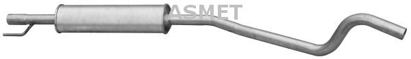 ASMET Stredný tlmič výfuku 05.179 Stredný tlmič výfuku ASMET Fiat SIENA 05.179