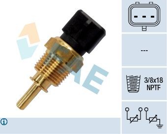 FAE Temperatuursensor 33355 FAE 33355 Koelmiddeltemperatuursensor Kia Sportage je prijs