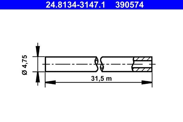 ATE Piduritorustik 24.8134-3147.1 Piduritoru ATE MG 24.8134-3147.1