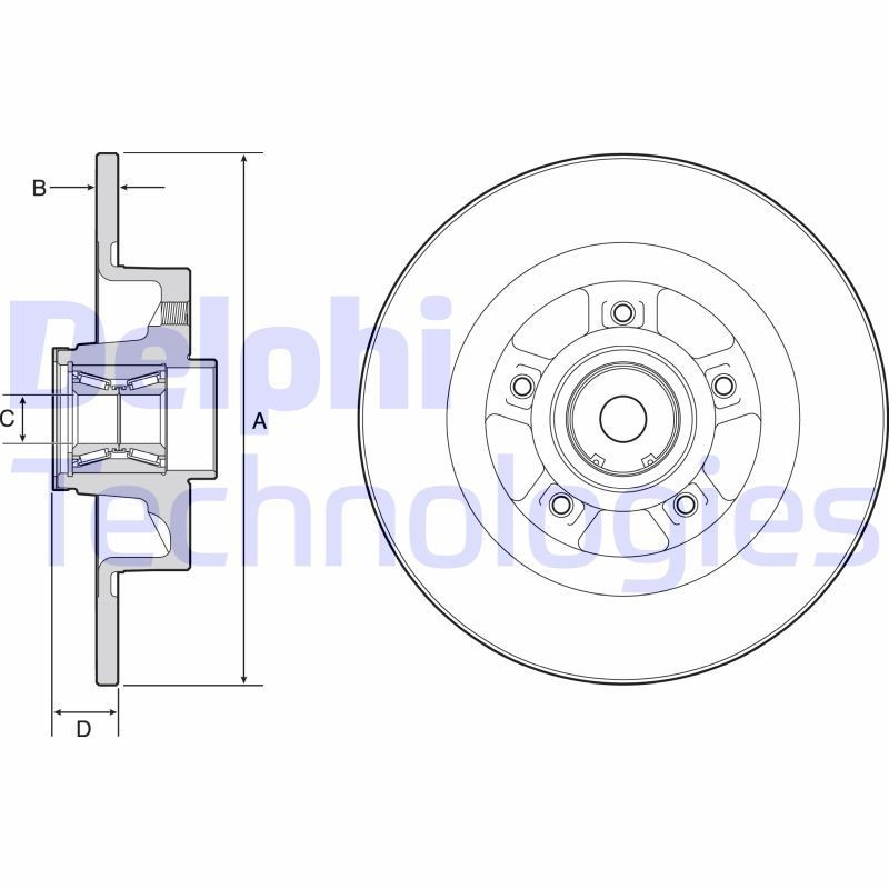 Δισκόπλακα DELPHI BG9115RS DELPHI BG9115RS: Δισκόπλακες Renault GRAND SCÉNIC 2008