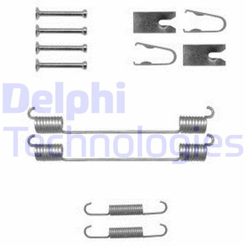 DELPHI Tarvikesarja, jarrukengät LY1369 Fiat Fiorino 3 tarvikesarja jarrukengät DELPHI LY1369