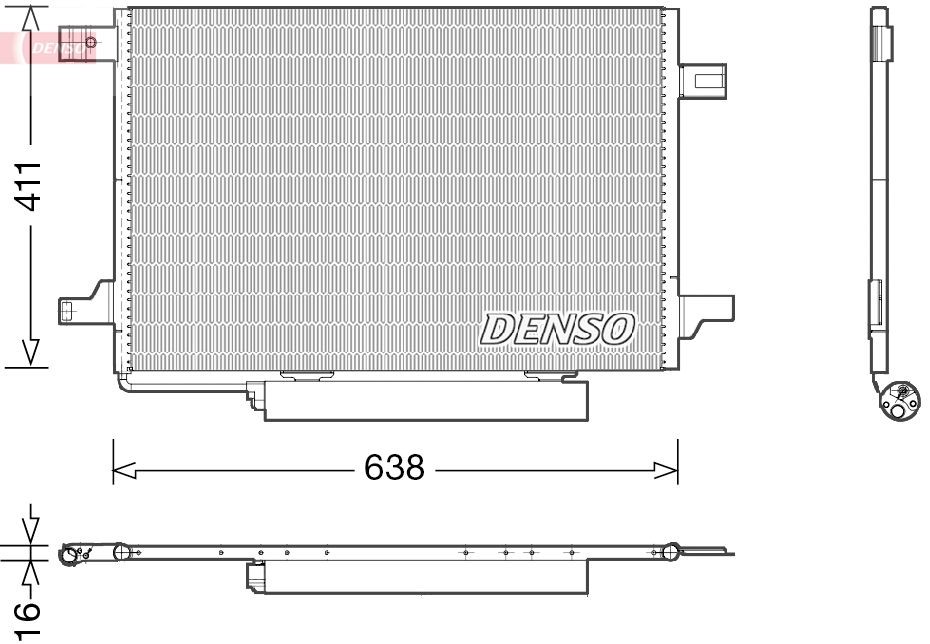 DENSO Condensatore climatizzatore DCN17004 DENSO DCN17004 Radiatore aria condizionata SUZUKI ALTO prezzo