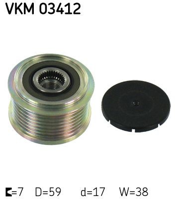 Ģeneratora brīvgaitas mehānisms SKF VKM 03412 SKF VKM 03412 Ģeneratora brīvgaitas mehānisms FORD RANGER 2004