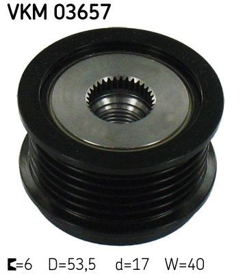 SKF Dispositivo ruota libera alternatore VKM 03657 VKM 03657 Puleggia alternatore SKF FORD B-MAX costo
