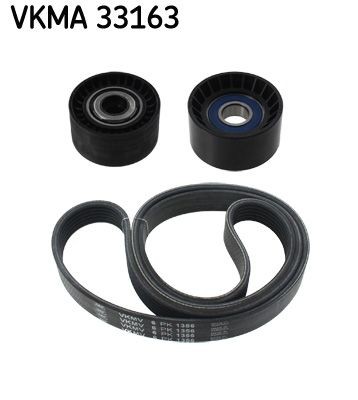 SKF Ozubený klinový remeň - Sada VKMA 33163 Sada klinového rebrovaného remena Toyota YH7_, LH6_, LH7_, LH5_, YH5_, YH6_ VKMA 33163 SKF