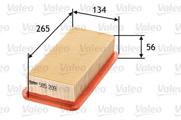 VALEO Luchtfilter 585209 Luchtfilter VALEO TUCSON 585209 goedkoop