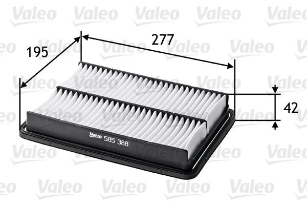 VALEO Filtre à air 585388 Kia VENGA Filtre à air VALEO 585388