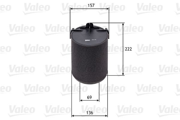 VALEO Gaisa filtrs 585742 Gaisa filtrs VALEO POLO 585742 lēti