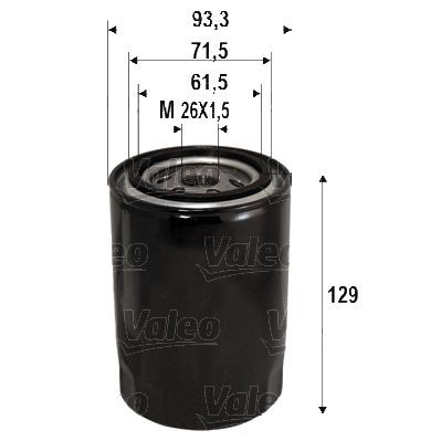 VALEO Oljefilter 586095 586095 VALEO motoroljefilter HYUNDAI SONATA