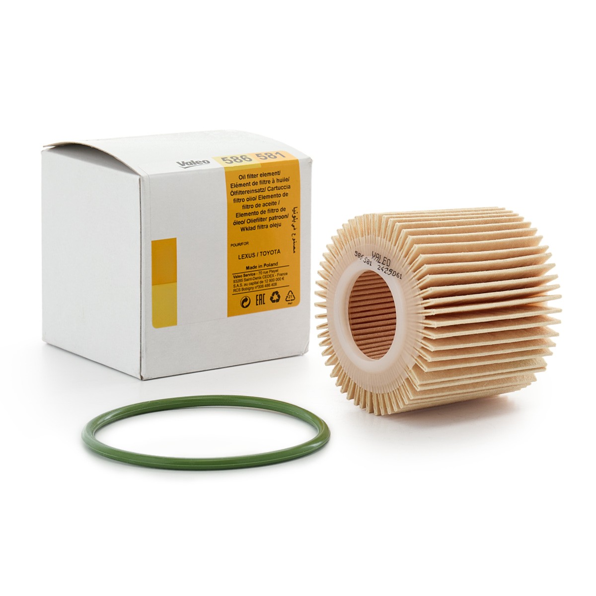 VALEO Oliefilter 586581 586581 VALEO Oliefilters Toyota ZVW4_ prijs